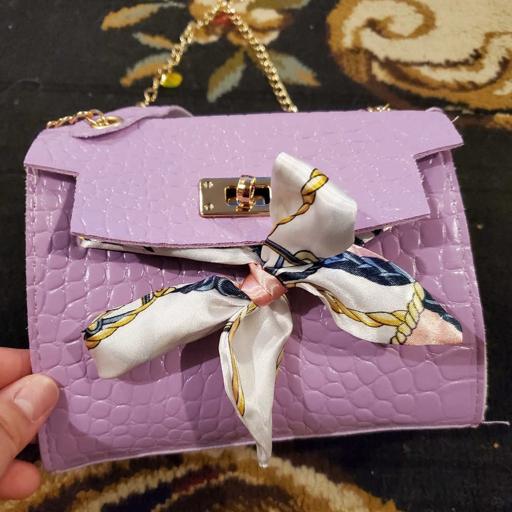 Faux Croc Leather shoulder bag - Picture 2 of 9